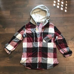 🖤 Hooded Button-up Flannel 🖤